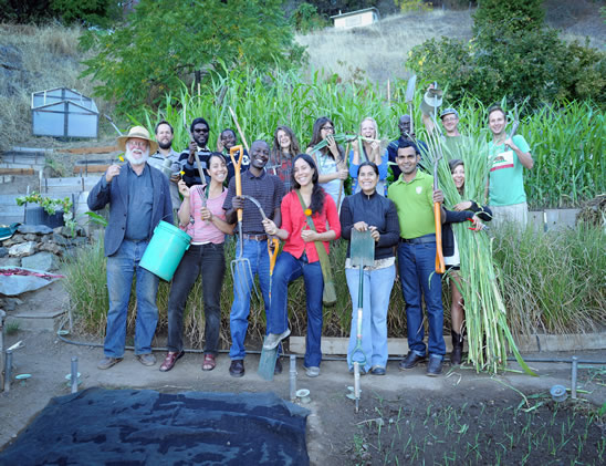 6-Month Interns in the Research Garden at the Jeavons Center in Willits, CA